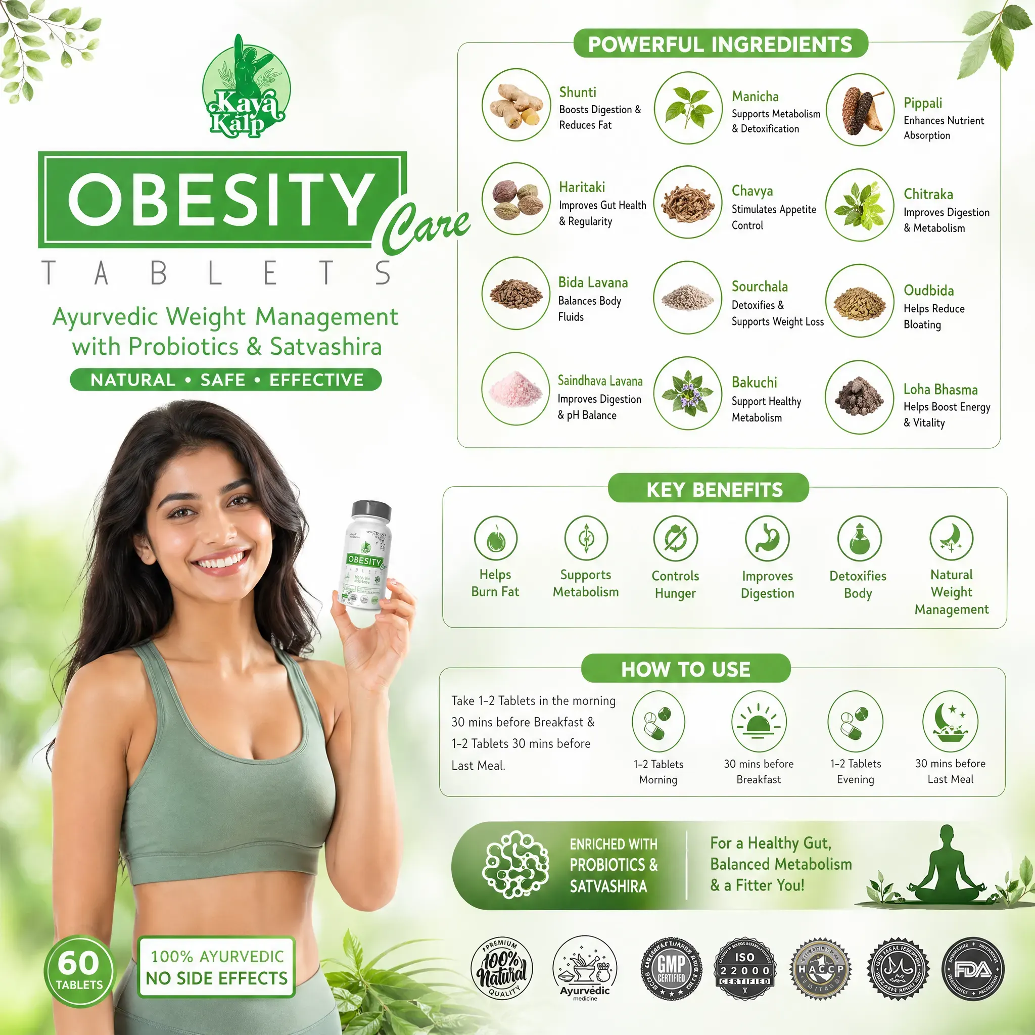 Probiotic Obesity Care 60 Tablets (HS00621)